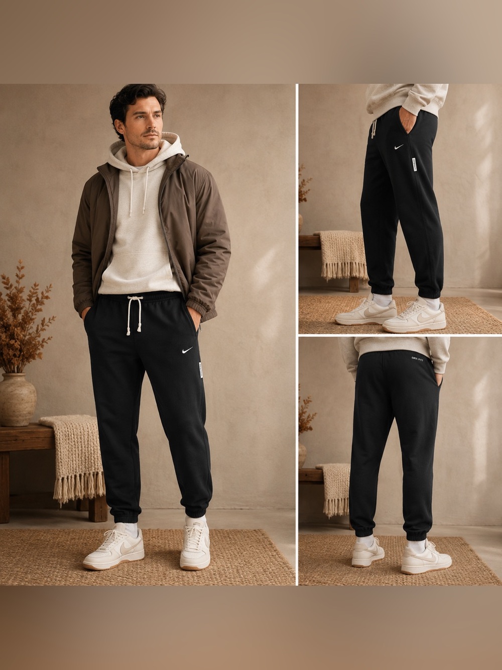 Nike Dri-FIT Standard Issue Black Jogger Pants Men’s M Basketball Sweatpants